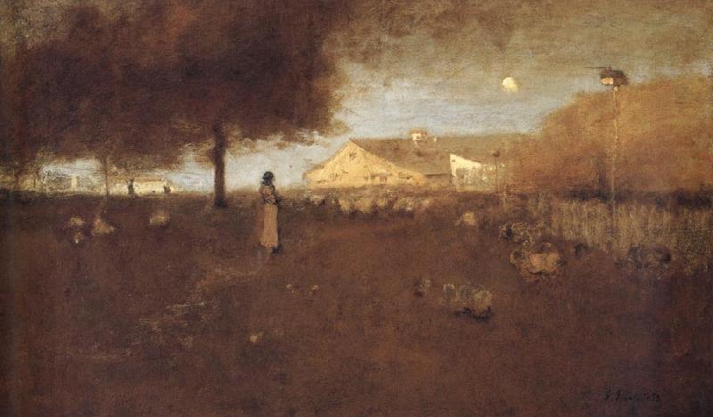 George Inness Old Farm-Montclair France oil painting art